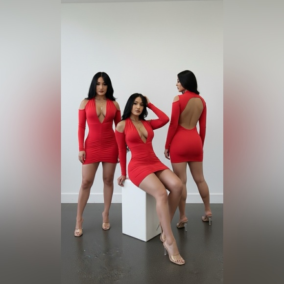 Back Desire Mini Dress - Picture 1 of 15